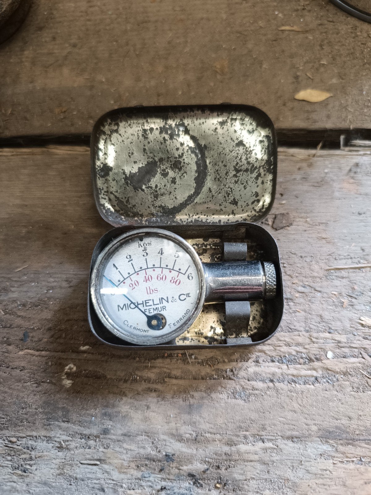 Michelin bandenspanningsmeter +-1920, Ophalen of Verzenden