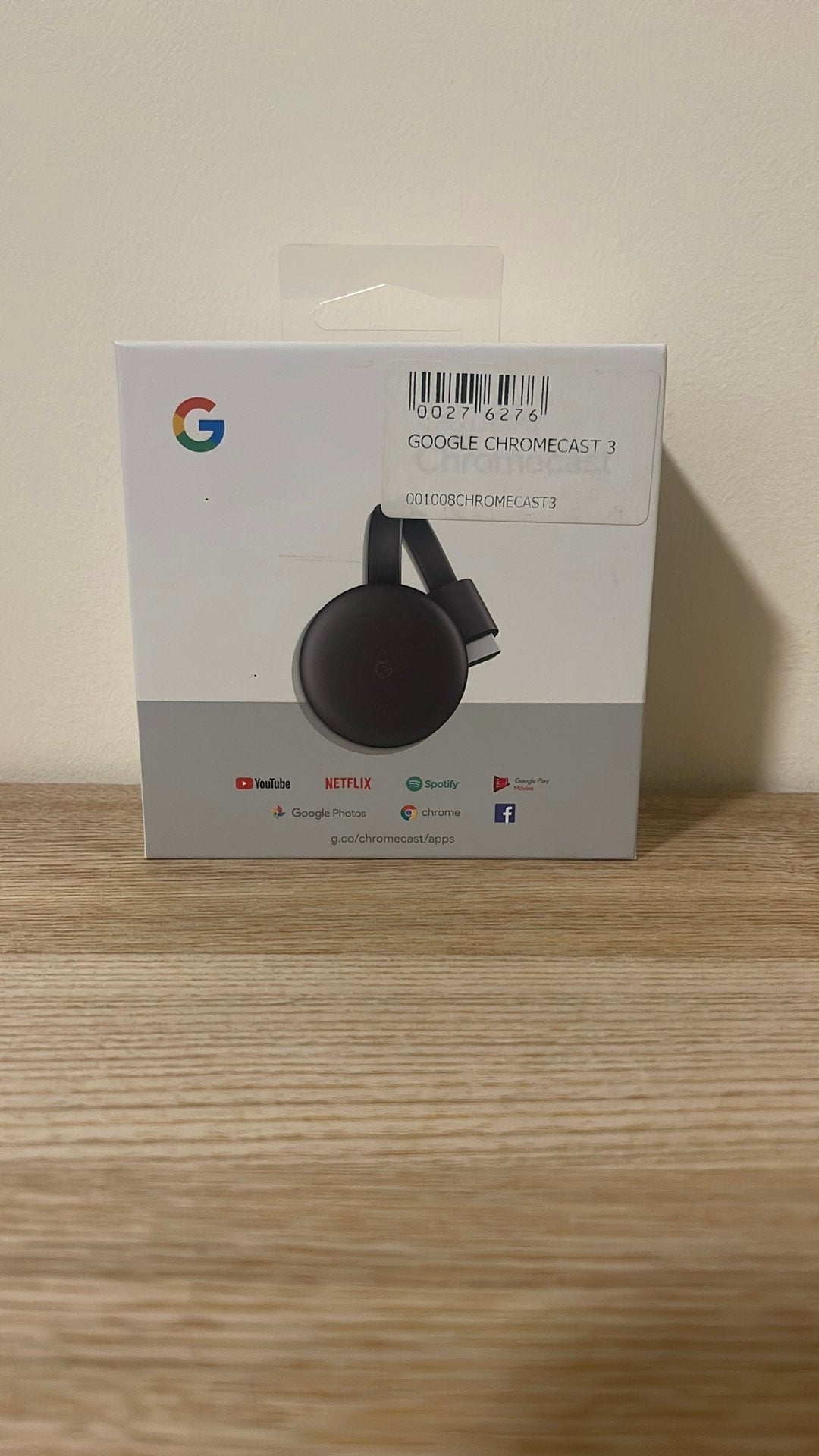 Google Chromecast 3, Audio, Tv en Foto, Mediaspelers, Ophalen, Zo goed als nieuw