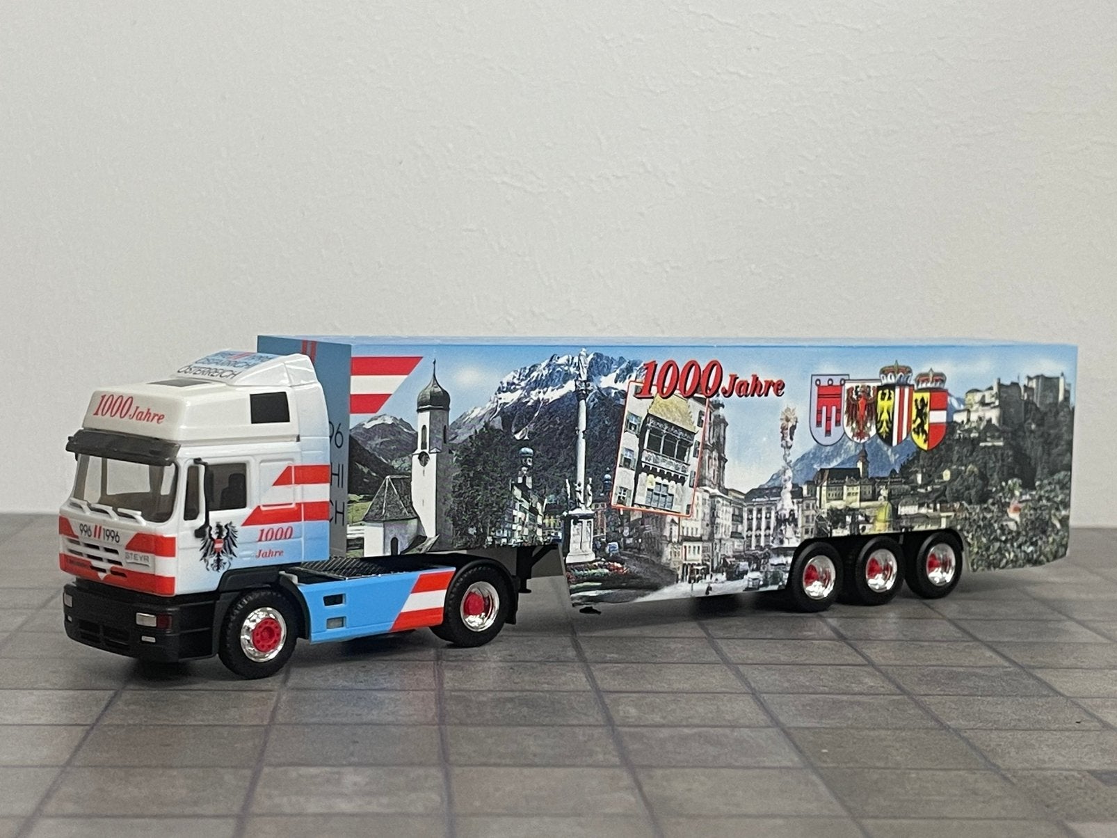 Herpa STEYR 1000 Jahre Österreich, Enlèvement ou Envoi, Comme neuf, Bus ou Camion, Herpa