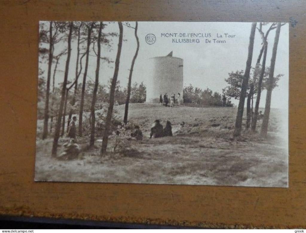 Postkaart Mont de l'Enclus - Kluisberg, De toren, Verzenden, Ongelopen, Henegouwen