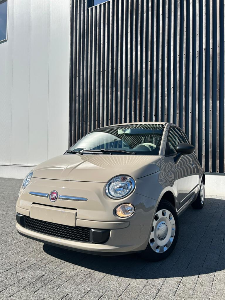 Fiat 500 in fabrieksnieuwe staat met maar 4800km!, Autos, Euro 5, Achat, Beige, 5 places