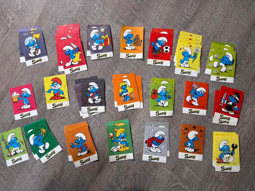 Stickers smurfen vintage, Verzamelen, Ophalen of Verzenden