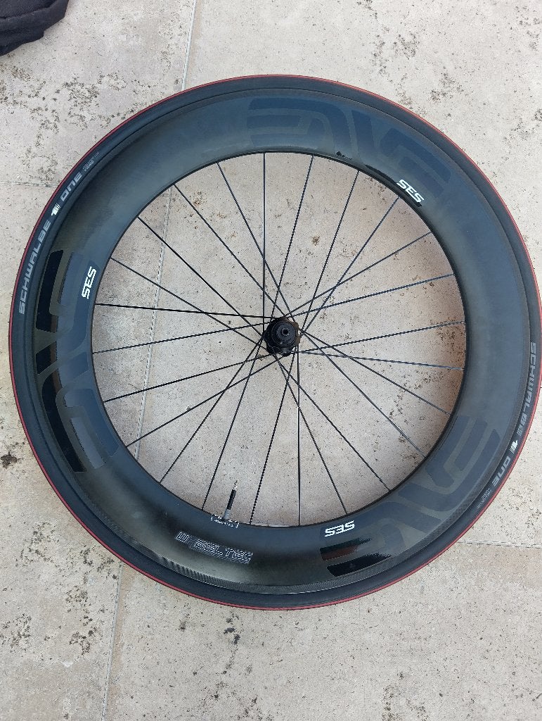 Enve SES 7.8 achterwiel - velgrem, Wiel, Gebruikt, Racefiets, Ophalen of Verzenden