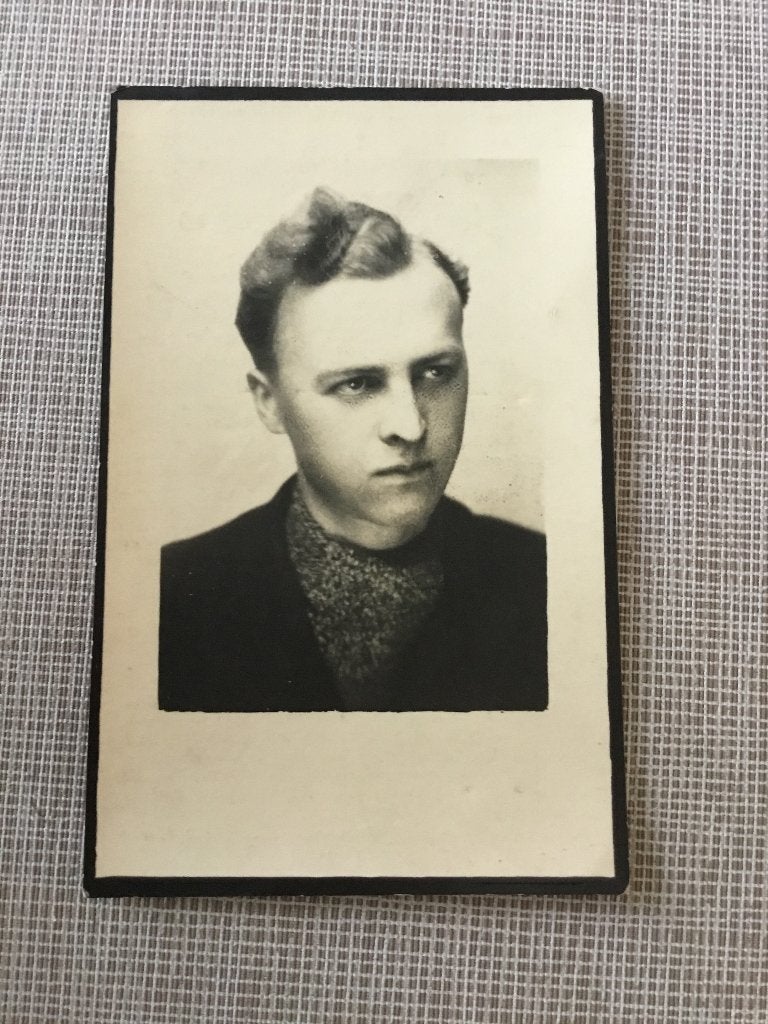 Oorlogsslachtoffer M.De Vos Evergem + Berlijn 1944, Verzamelen, Ophalen of Verzenden, Bidprentje