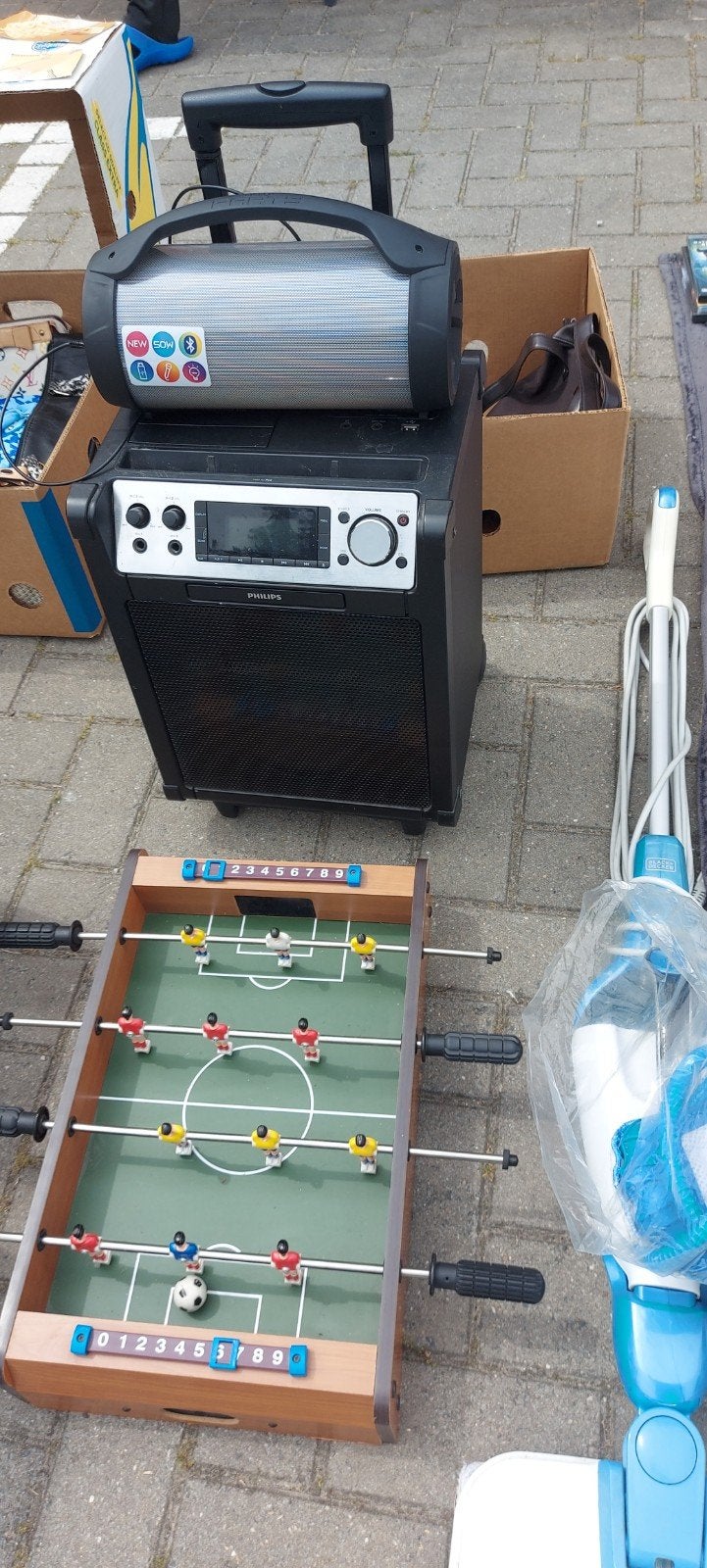 Box cd en cassette speler en sticks aansluiting, Verzamelen, Automaten | Flipperkasten, Ophalen