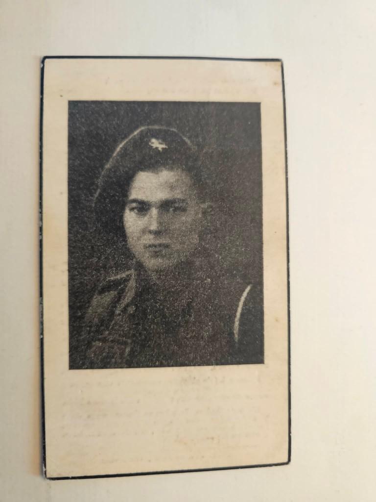 Brigade Piron Willy Blomme, Collections, Envoi, Image pieuse