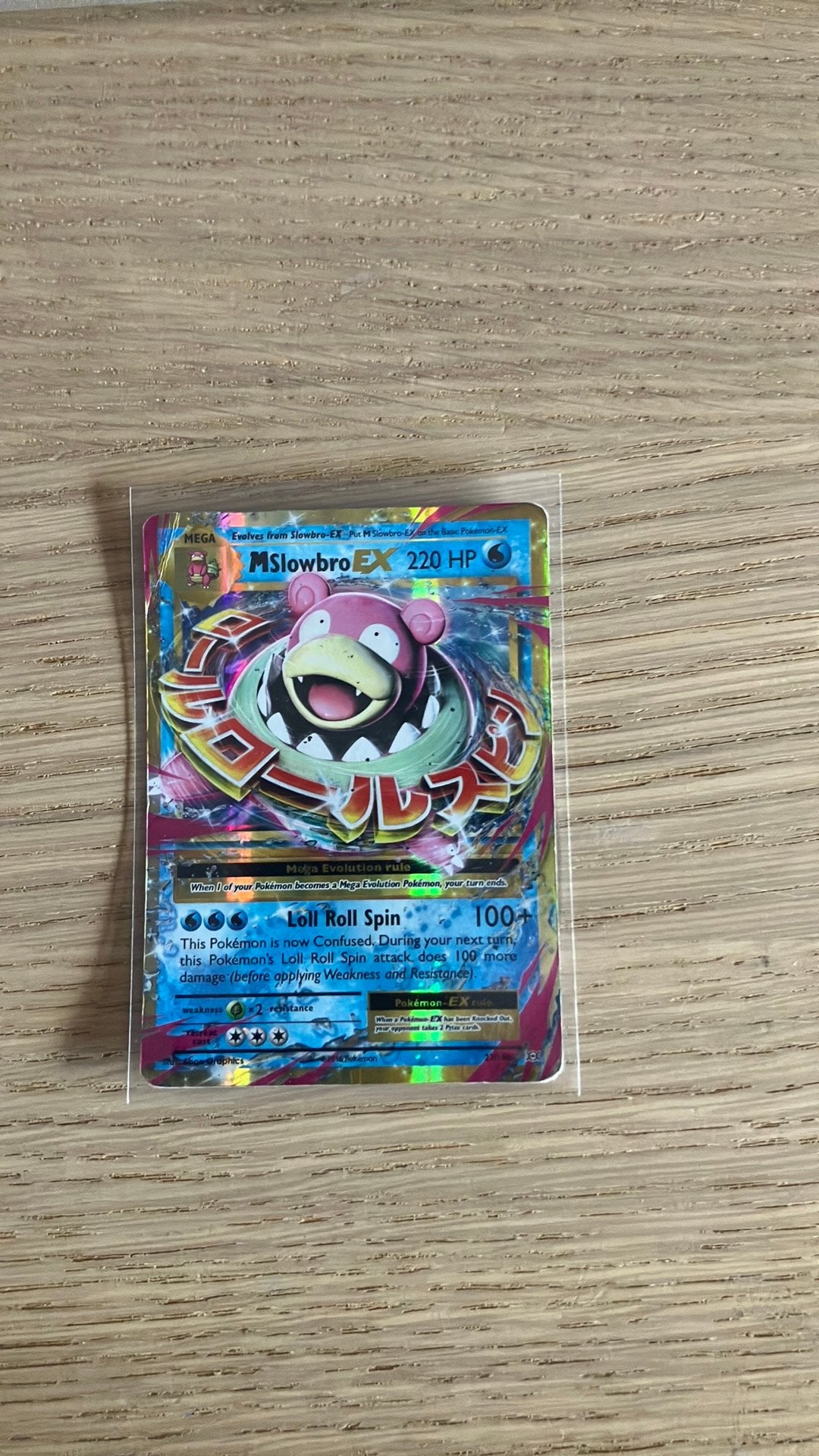 Mslowbro - pokemon kaart, Verzenden, Zo goed als nieuw, Losse kaart, Foil