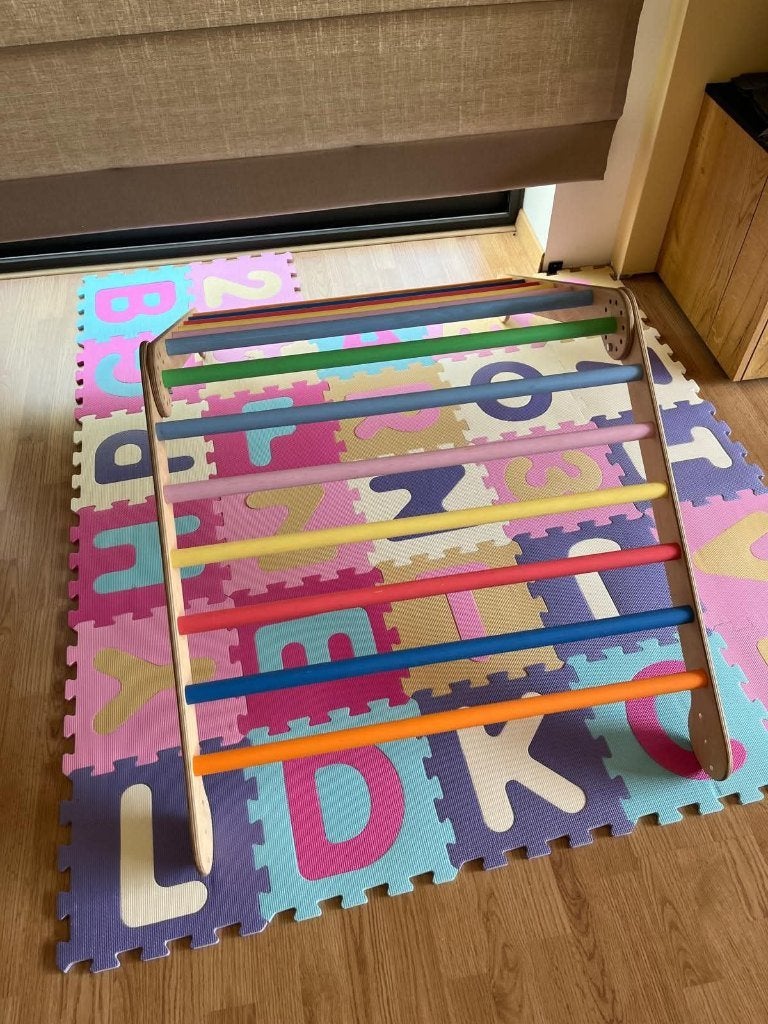 klimrek met klimplank en glijplank, Kinderen en Baby's, Speelgoed | Houten speelgoed, Ophalen, Zo goed als nieuw, Overige typen