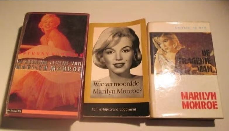 3 livres biographiques Prima sur Marilyn Monroe, Enlèvement ou Envoi, Comme neuf