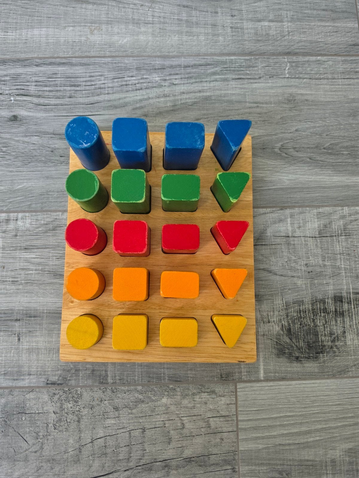 Houten 3D-sorteerder voor geometrische vormen., Kinderen en Baby's, Speelgoed | Houten speelgoed, Ophalen