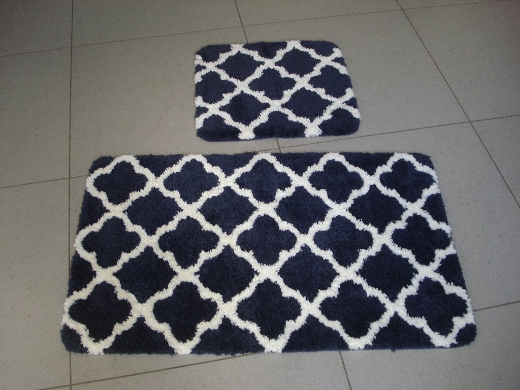 Nieuwe 2 delige badkamer set, Huis en Inrichting, Ophalen of Verzenden, Nieuw, Blauw, Badmat