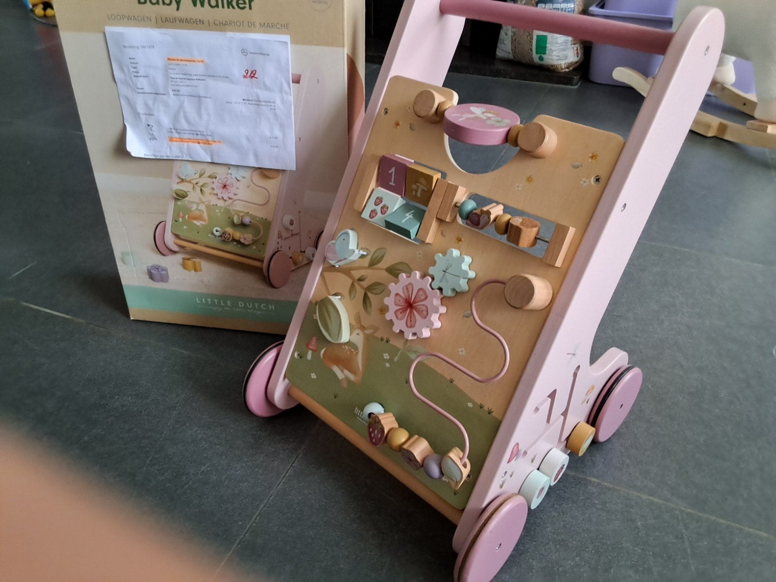 little duth loopwagen, Ophalen