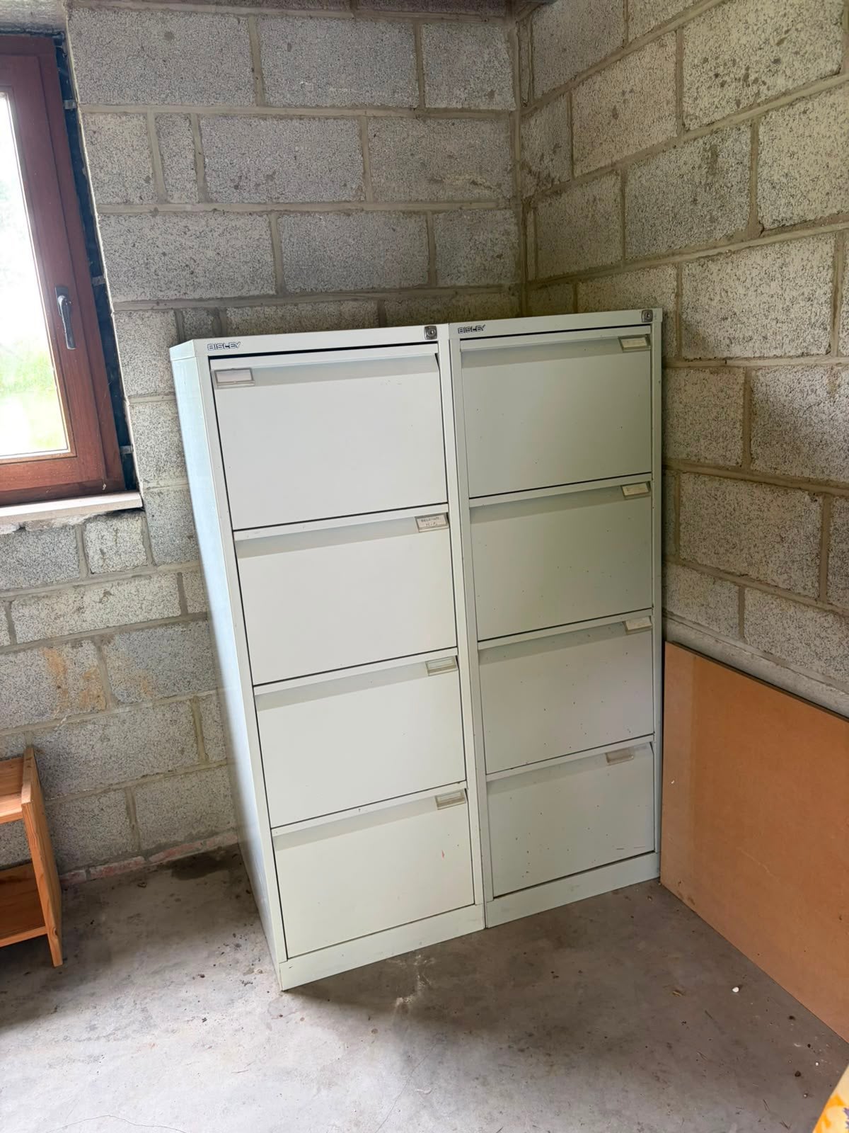 Armoires 3 tiroirs en metal, Comme neuf, 50 à 100 cm, Métal, Avec serrure