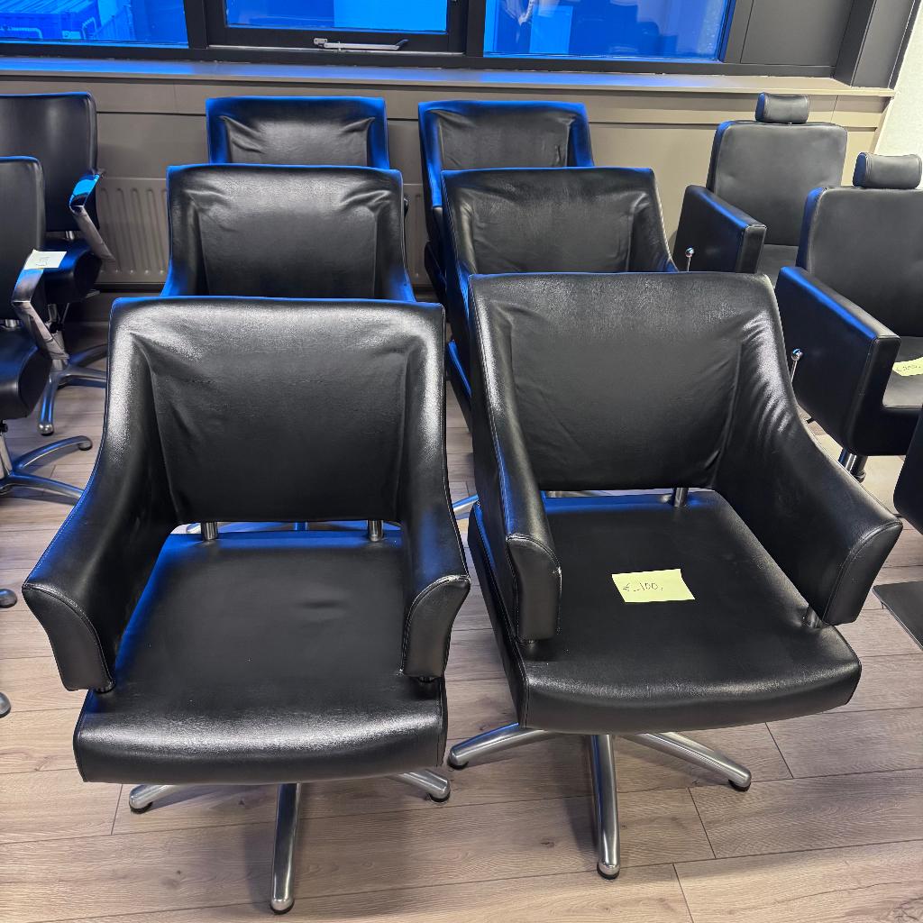 knipstoel kappersstoel 7 stuks kapsalon gebruikt dames heren, Enlèvement, Neuf