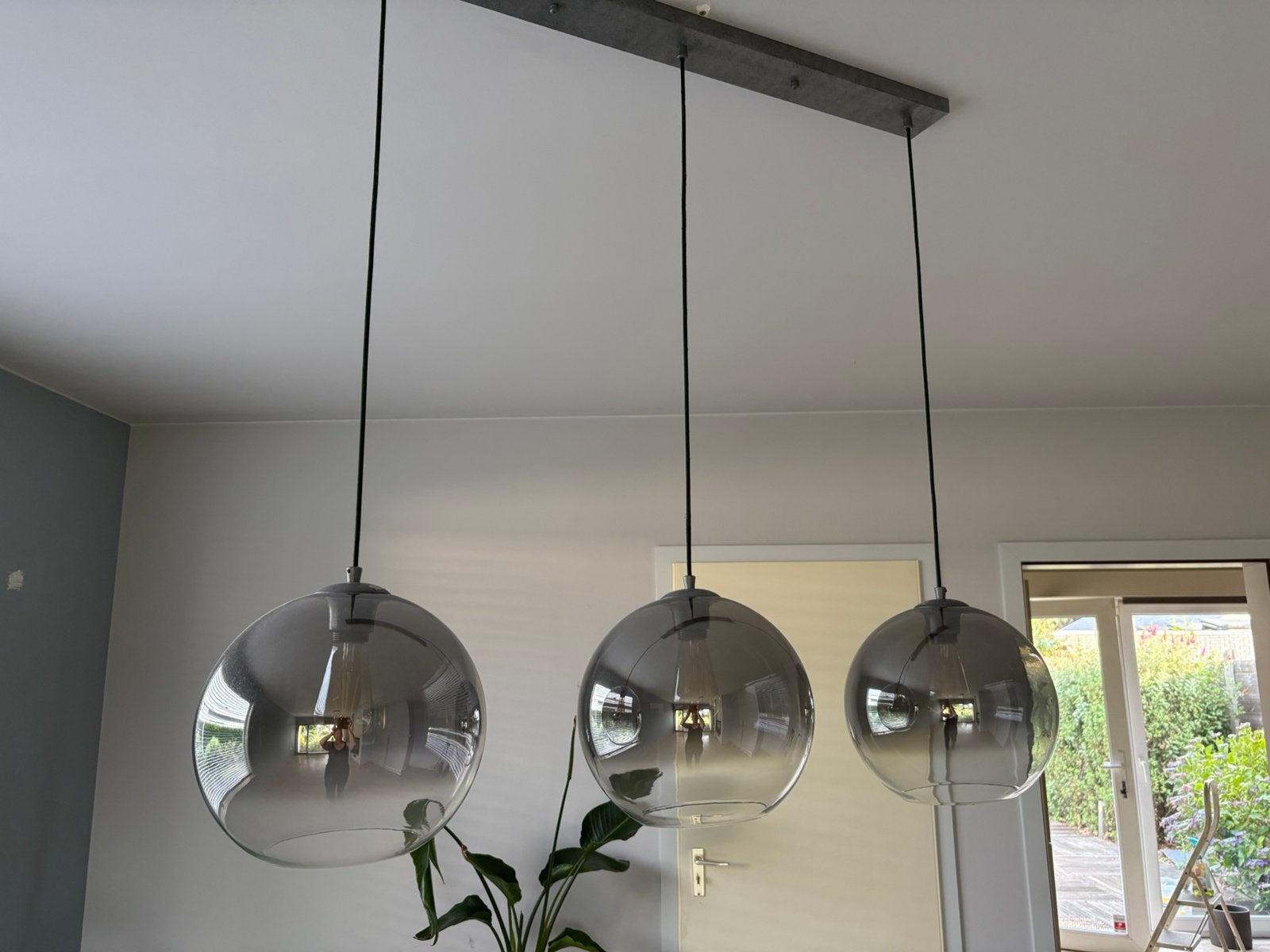 Mooie verlichting spiegelglas  beide 150 eu / 100eu stuk, Huis en Inrichting, Ophalen, Zo goed als nieuw, Glas, Modern