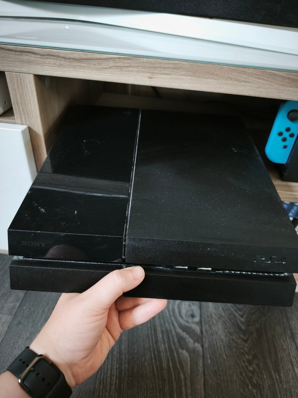 PlayStation4 met 2 bakjes en 11 games, Enlèvement, Utilisé, Avec 2 manettes, Avec jeux
