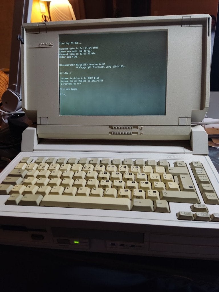 RARE-Compaq SLT386s/20 - Ordinateur portable fonctionnant-, Enlèvement, Utilisé, Compaq