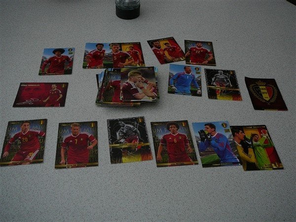 Verschillende prenten Panini en Carrefour Voetbal, Verzamelen, Ophalen, Gebruikt, Overige onderwerpen, Prent