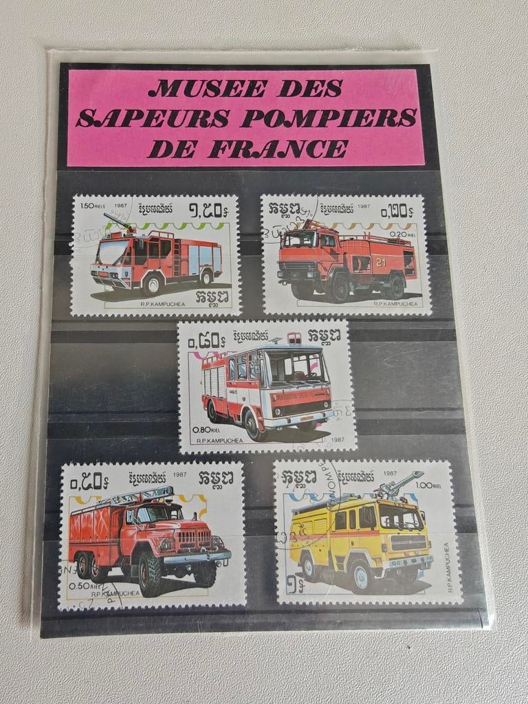 Lot des sapeurs-pompiers : timbres, Enlèvement
