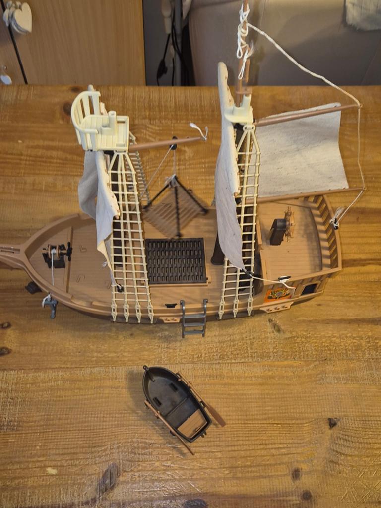 Playmobil Geobra vintage piratenboot uit 1978 ref 3550, Verzamelen, Ophalen of Verzenden, Gebruikt