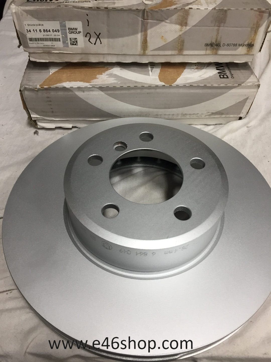 Remschijf SET  BMW E65 E66 Nieuw Origineel BMW OE 3411686404, Neuf, -, -, Enlèvement ou Envoi