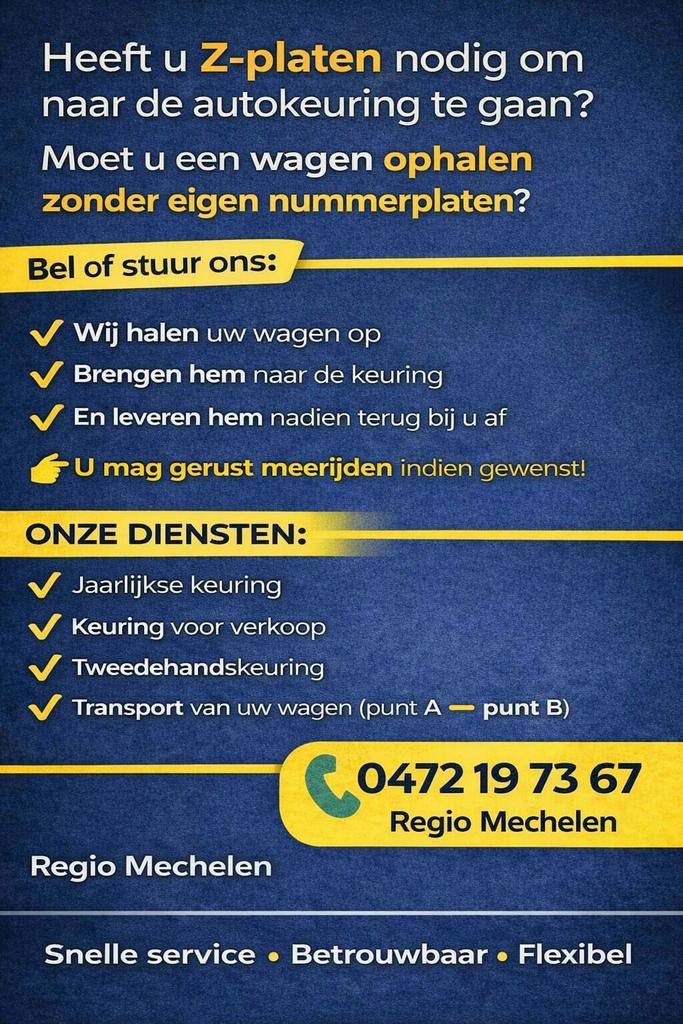 Z paten autokeuring verplaatsing, Auto diversen, Overige Auto diversen, Ophalen of Verzenden