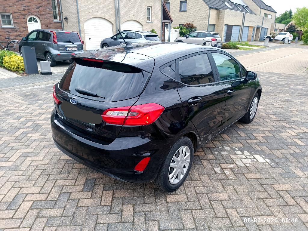 Ford fiësta 2021 10i 70kw 6vitesse 52000km, Auto's, Euro 6, Zwart, Berline, 5 deurs