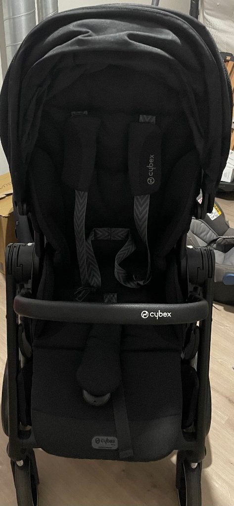 Ensemble poussette-siège auto-maxi cosi+base pivotante Cybex, Enlèvement, Comme neuf, Poussette, Autres marques