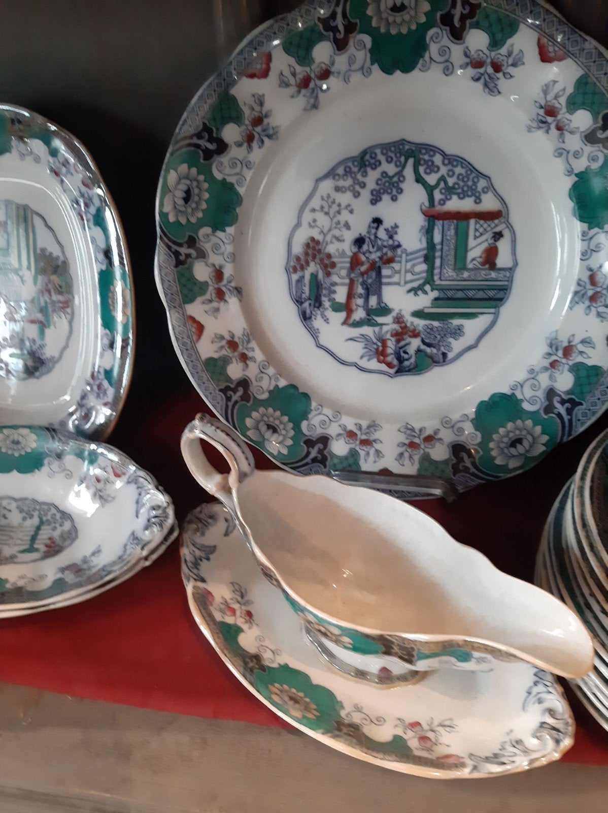 Boch Frères Antiek servies Canton, Antiquités & Art, Enlèvement