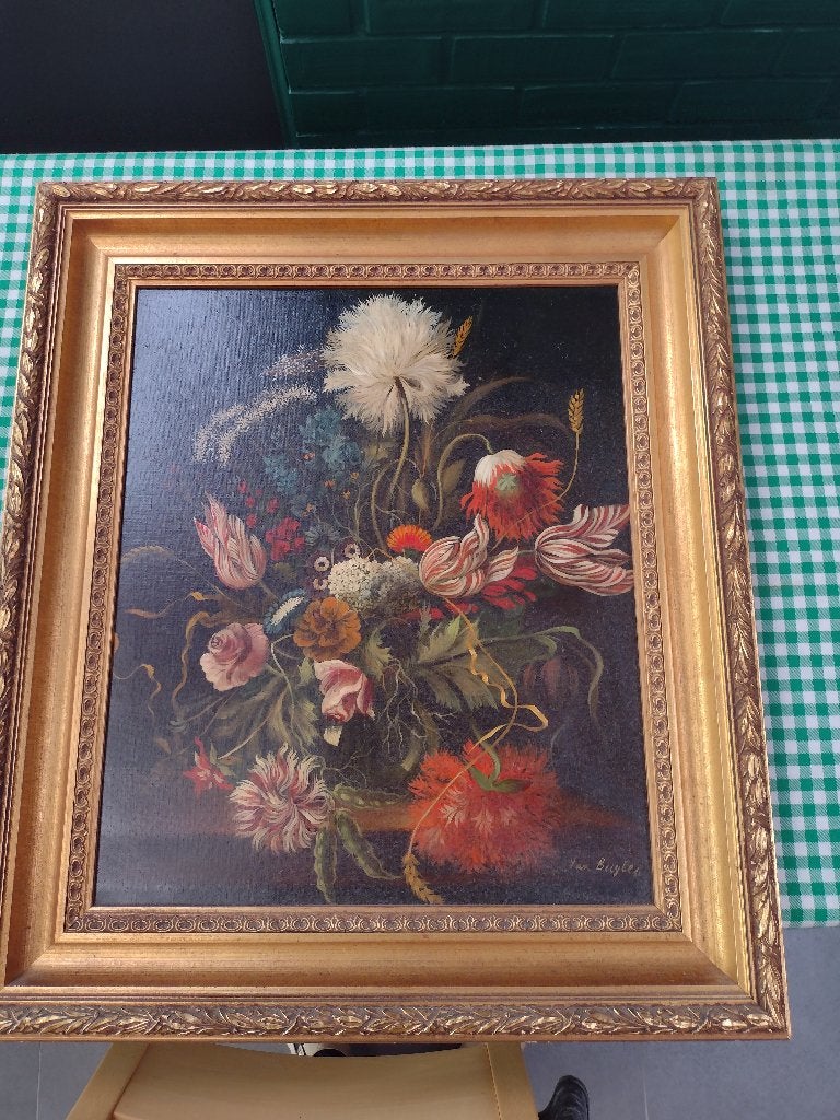 Peinture, Enlèvement, Fleurs