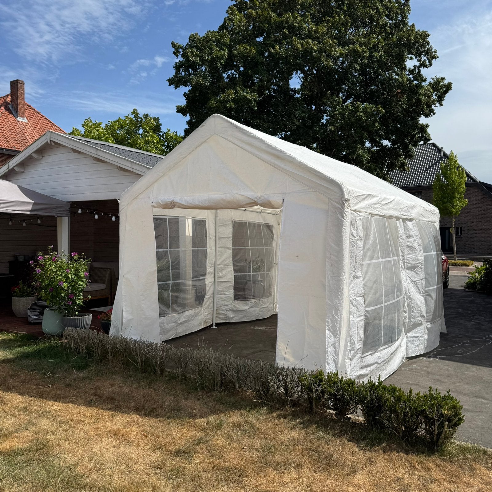 partytent 3 x 4 m – semi-professioneel – compleet, Tuin en Terras, Partytenten, Ophalen, Gebruikt, Partytent, Minder dan 4 meter