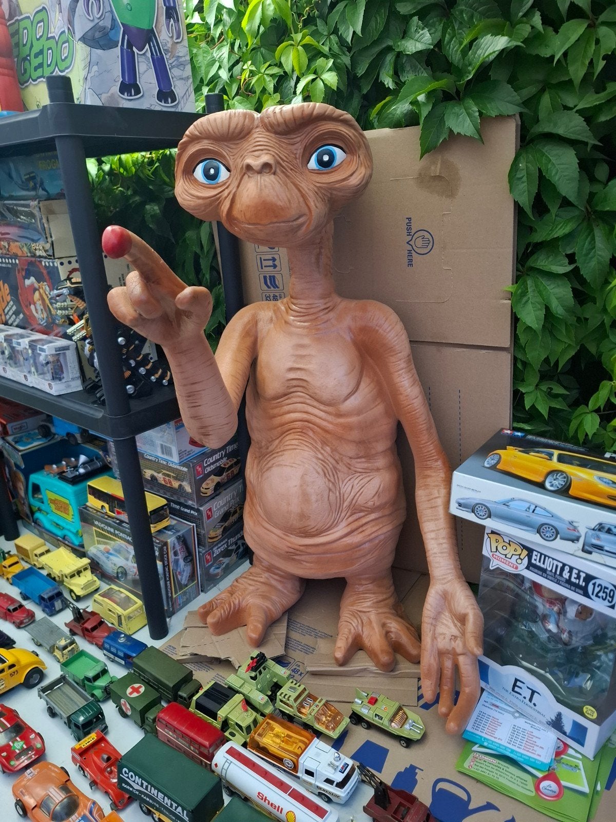 statue de E.T. maison en résine 80cm haut, Collections, Rétro, Enlèvement