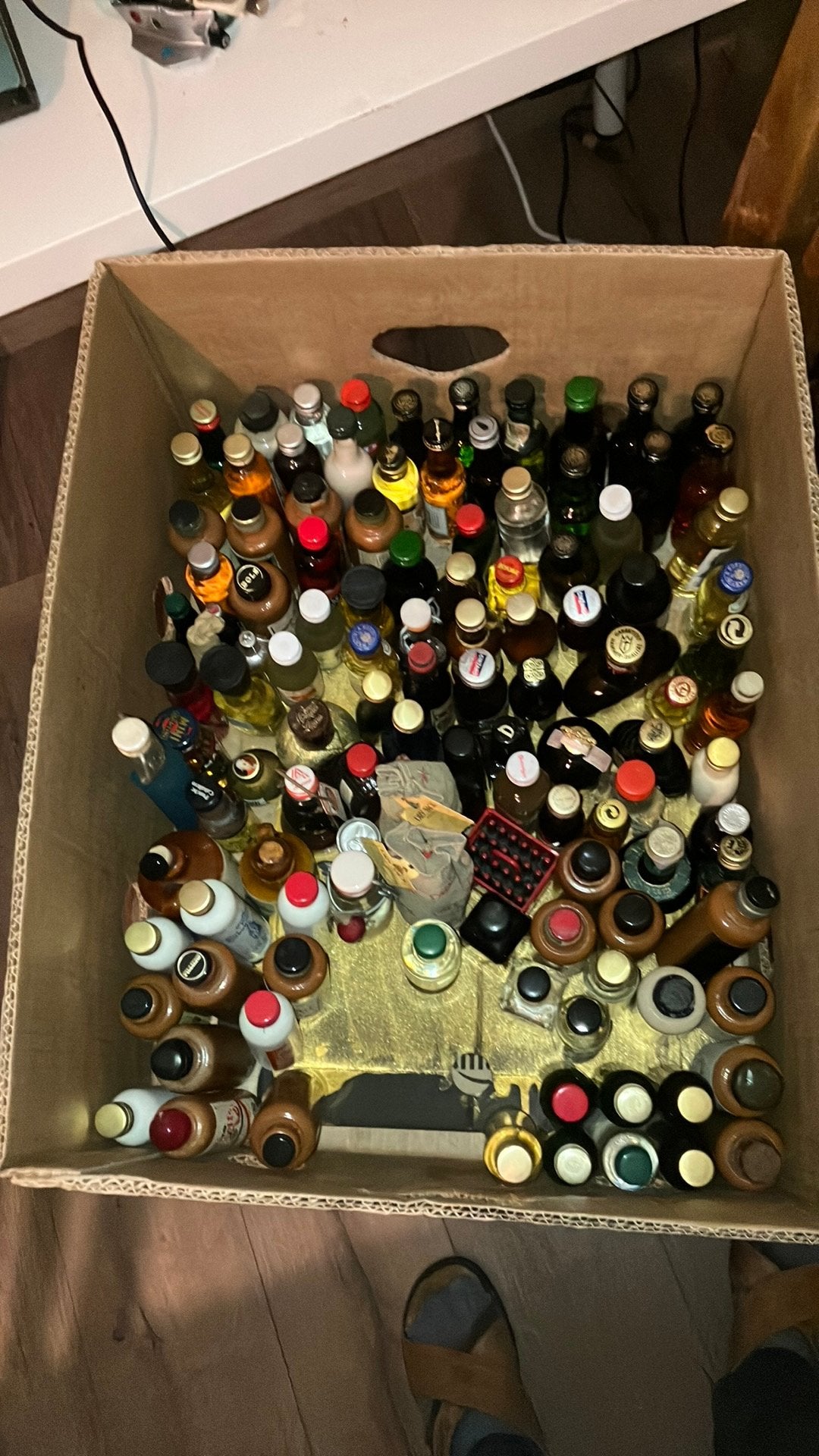Miniatuur drankjes, Enlèvement