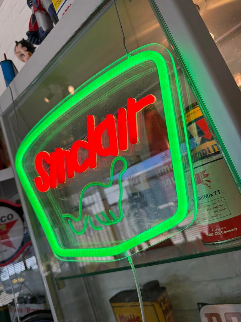 Sinclair reclame verlichting neon, Ophalen of Verzenden, Zo goed als nieuw, Lichtbak of (neon) lamp