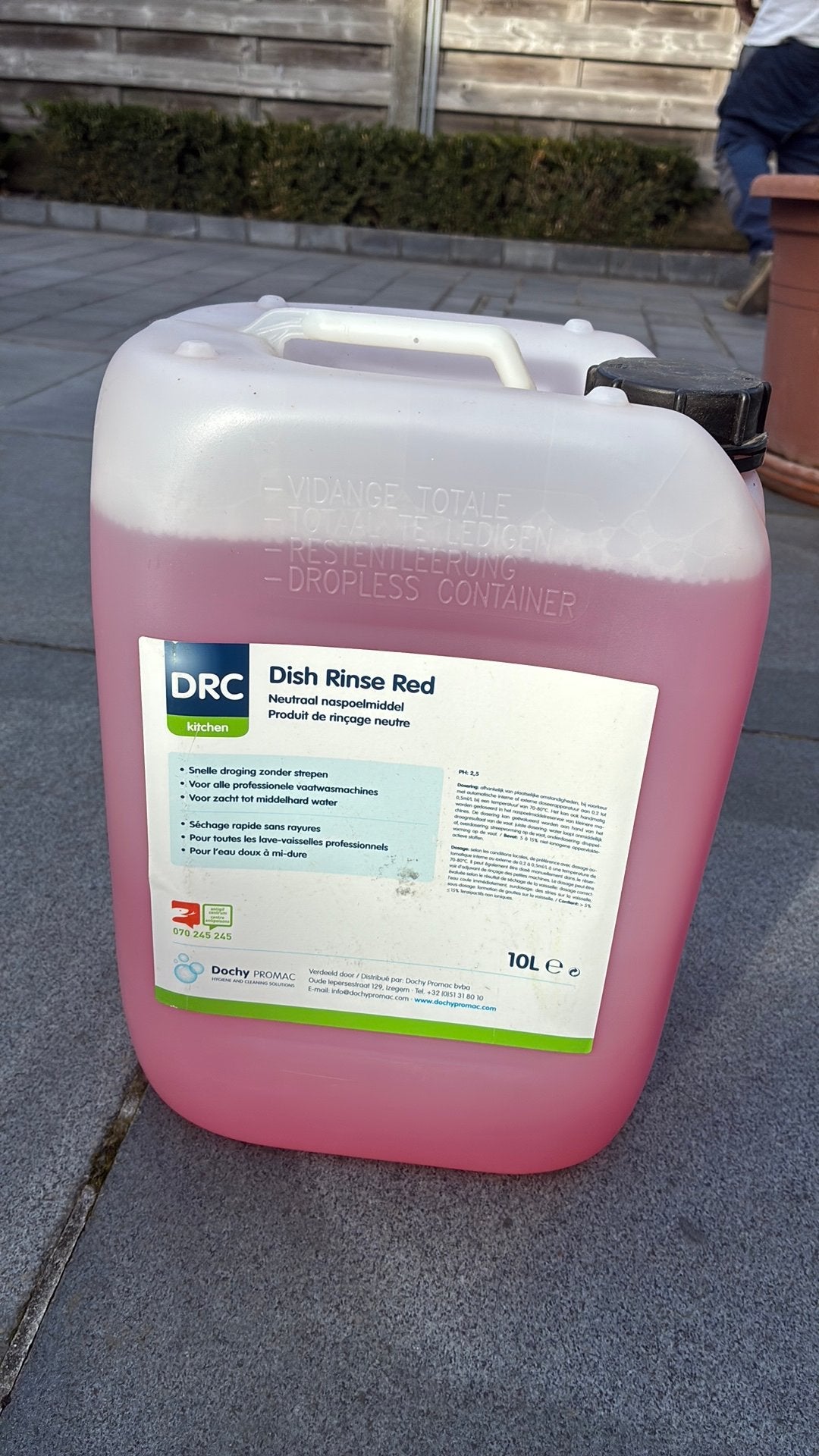 Naspoelmiddel voor horeca. Nieuwe verpakking. 10liter, Ophalen, Nieuw in verpakking, Reinigen