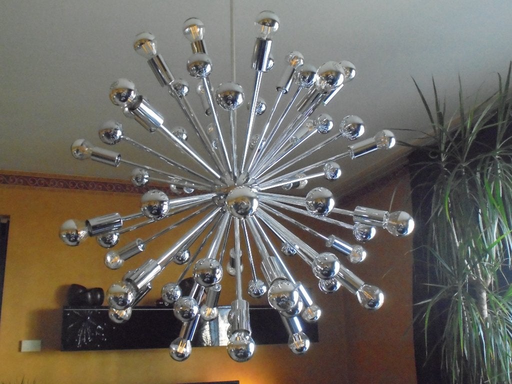 "Space Age" XL Sputnik - Gaetano Sciolari by S.A. Boulanger., Huis en Inrichting, E14 (klein), Ophalen of Verzenden, Zo goed als nieuw
