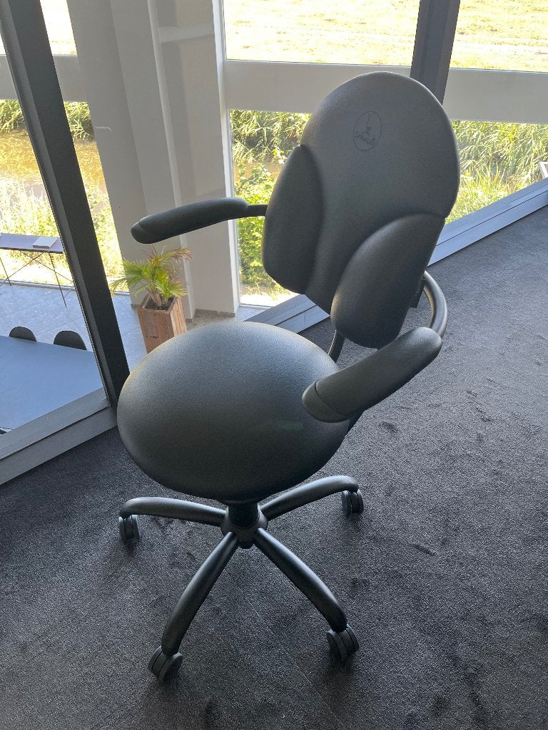 Ergonomische bureaustoel, Ophalen of Verzenden, Zo goed als nieuw, Zwart, Bureaustoel