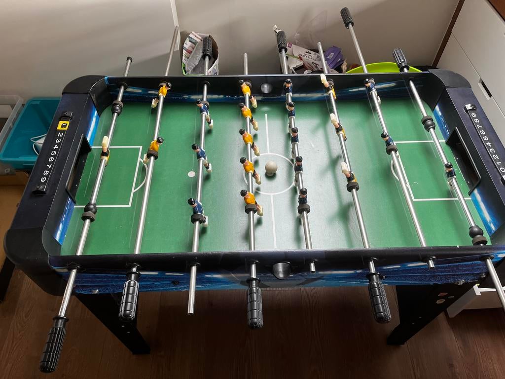 Kickertafel, Ophalen