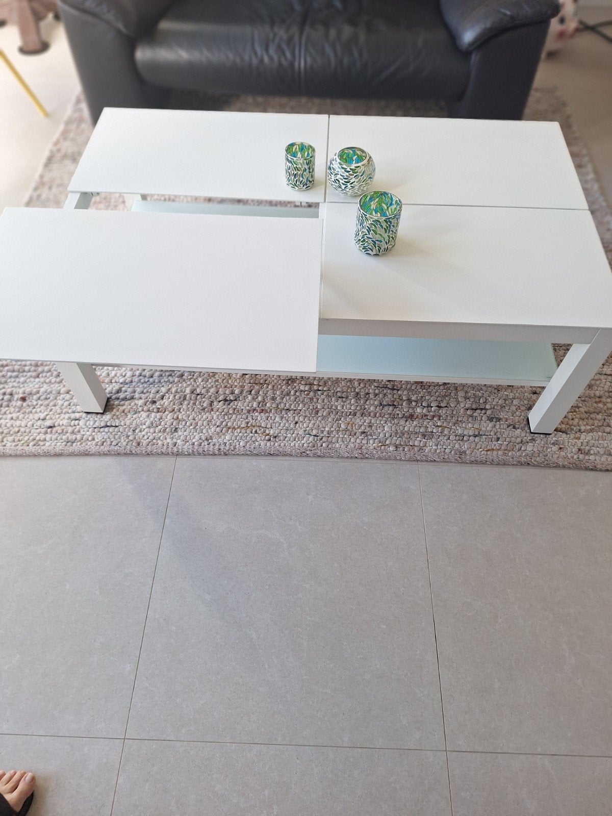 salon tafel tuinmeubel, Ophalen, Zo goed als nieuw, Rechthoekig, Aluminium
