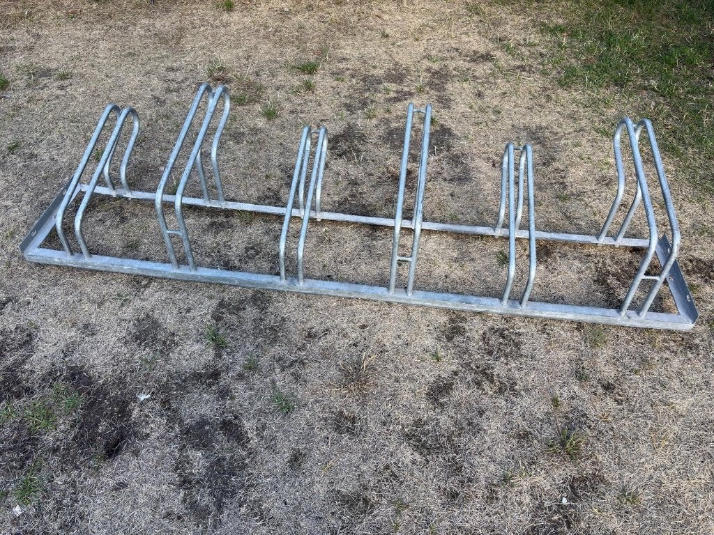 Fietsenrek voor 6 fietsen, Ophalen, Gebruikt
