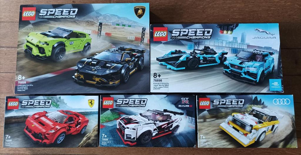 5 Lego Speed Champions 76895 76896 76896 76897 76898 76899, Kinderen en Baby's, Lego, Nieuw, Complete set, Ongeopend/sealed