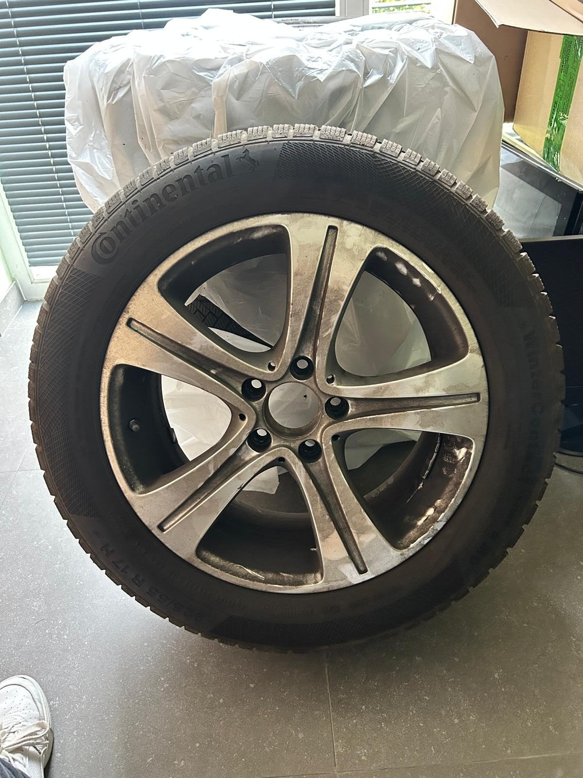 Jantes 17" Mercedes classe E (W213), Enlèvement, Pneus hiver, Jante(s)