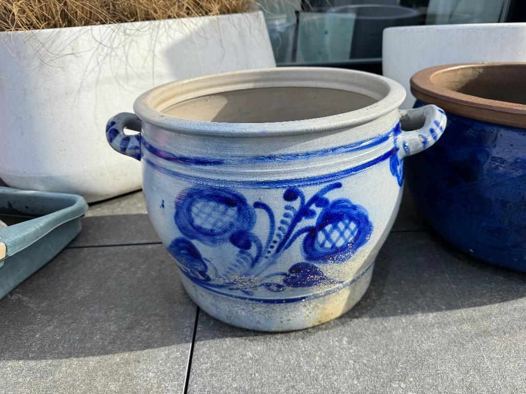 Bloempotten, Rond, Zo goed als nieuw, Minder dan 40 cm, Ophalen