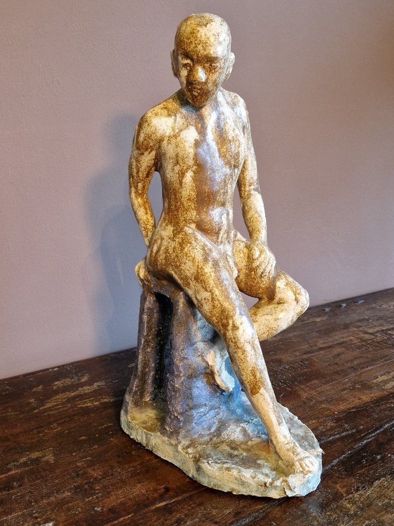 gipsen sculptuur van  frank Van Der Loo, Ophalen of Verzenden, Beeld, Steen/keramiek, Handgemaakt