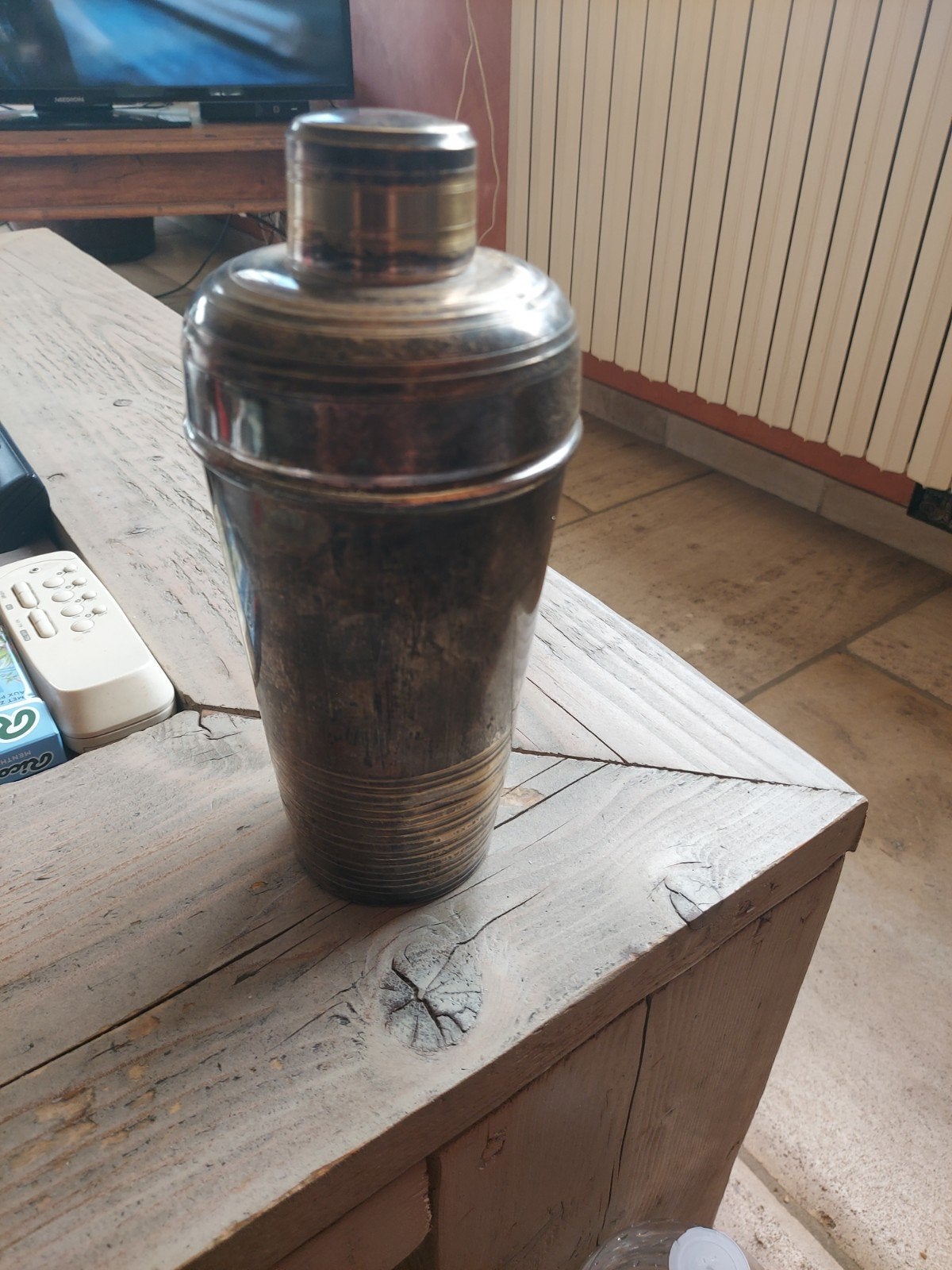 Zilver  cokteelseker met koper is ook ge nr zie foto's, Antiek en Kunst, Antiek | Brons en Koper, Ophalen
