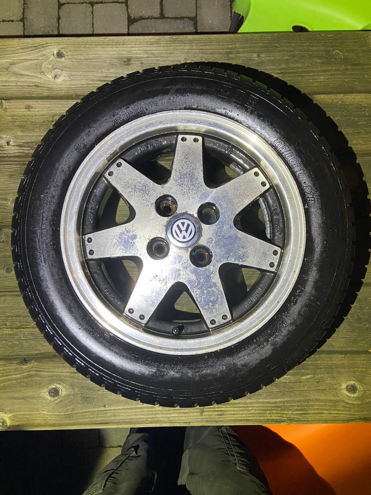 Melber velgen 14 inch – 4x100 – VW Golf 2, Ophalen, 14 inch, Gebruikt, Banden en Velgen