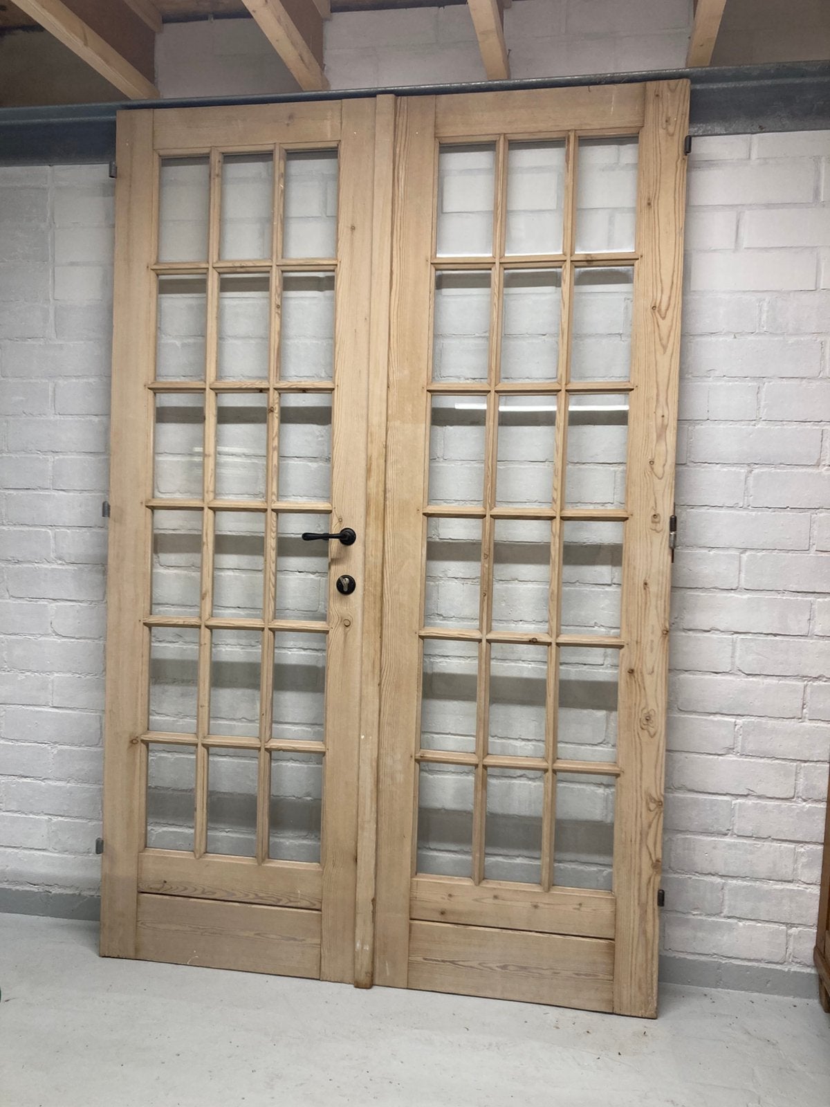 Houten dubbele binnendeur, Porte pliante, Enlèvement, 120 cm ou plus, Bois
