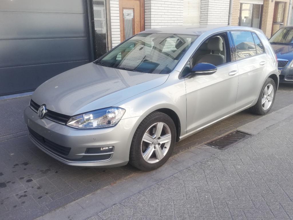 Volkswagen Golf 7 1.6 Tdi, Auto's, Euro 5, 1600 cc, Alcantara, Beige