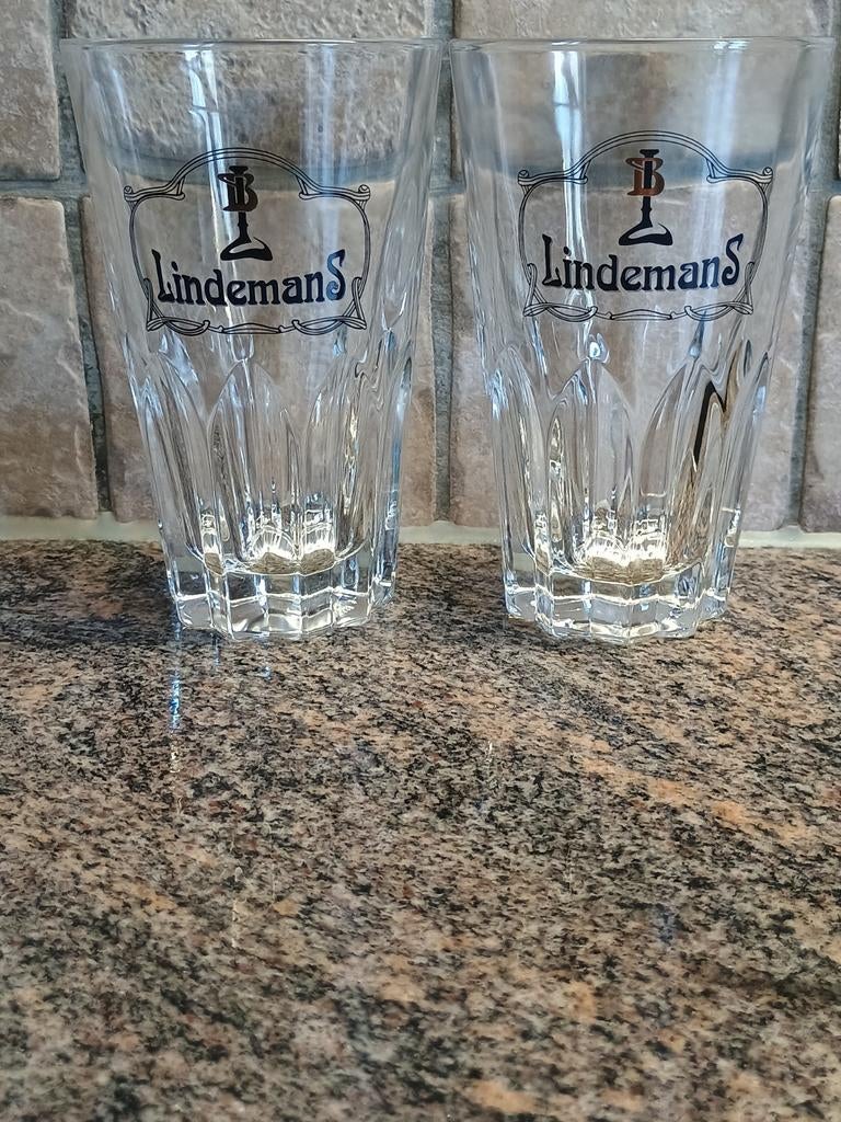 Gueuze Lindemans  glazen, Verzamelen, Biermerken, Ophalen of Verzenden