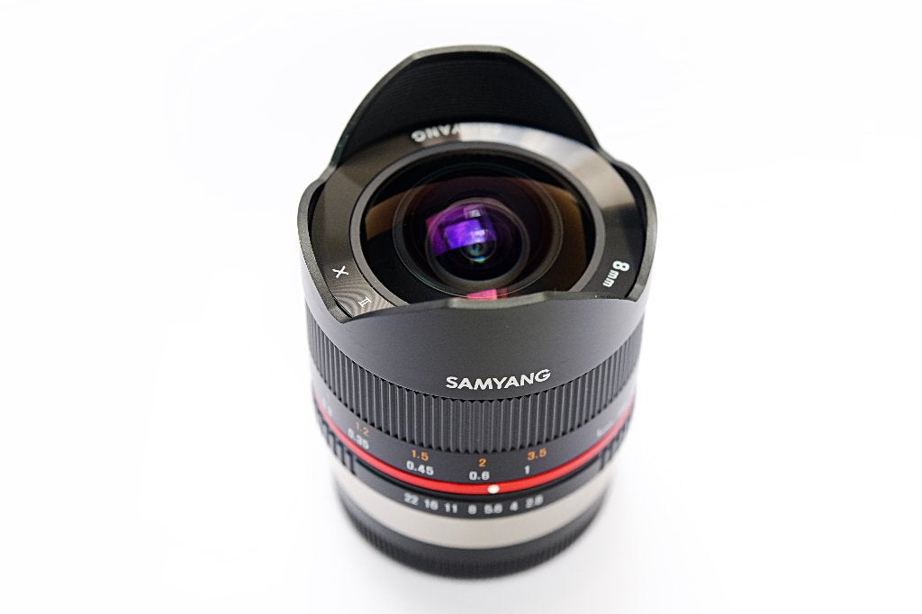 Fish-Eye Lens Samyang 8mm f/2.8 UMC II for Fuji X Mount, Ophalen of Verzenden, Zo goed als nieuw